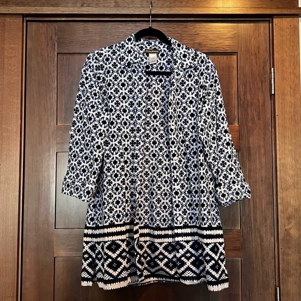 Tommy Bahama Boyfriend Shirt swim coverup